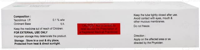 Tacroheal 0.1% Ointment 10gm