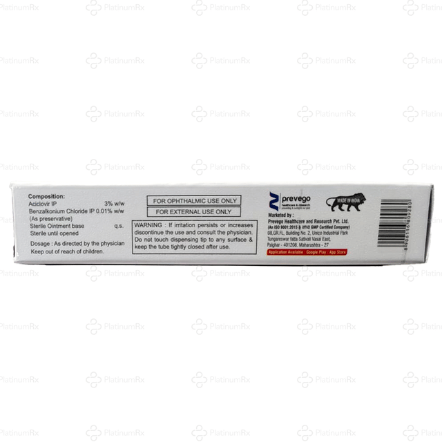 Acylovir 3% Eye Ointment 5gm