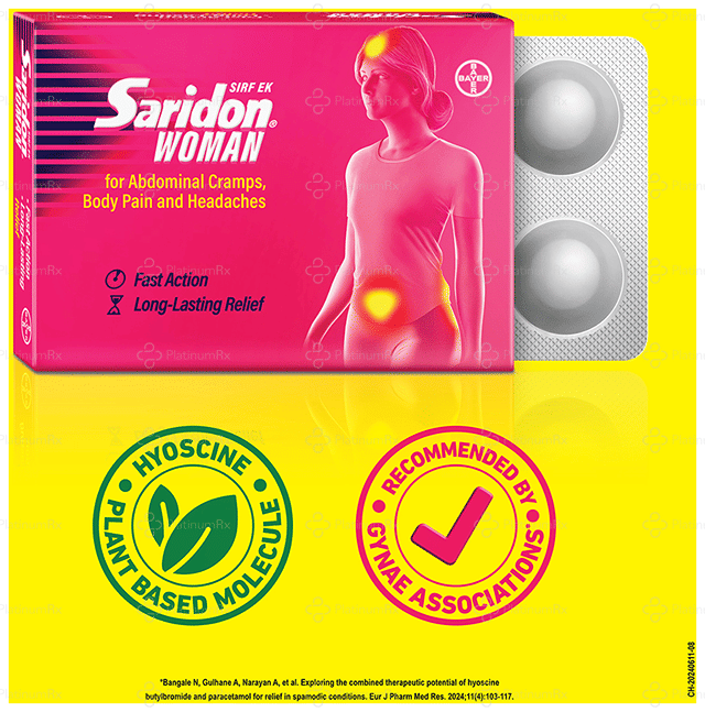 Saridon Woman Tablet 5s