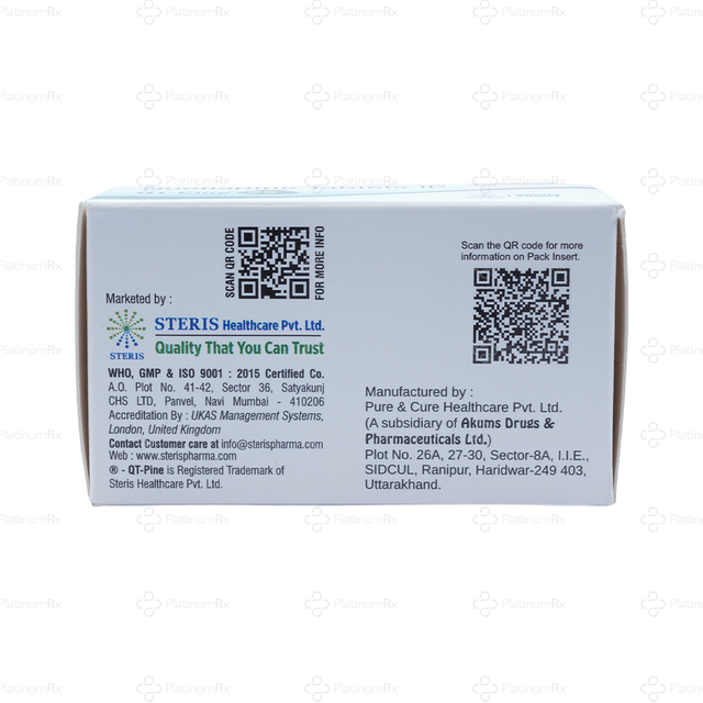 QT Pine 25mg Tablet 10s
