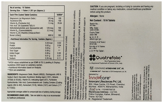 T3 MG Tablet Innovcares 10s