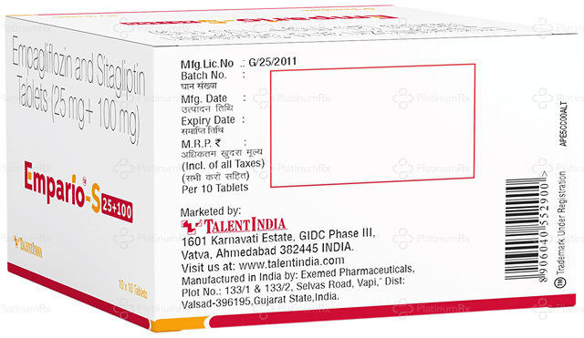 Empario S 25/100mg Tablet 10s