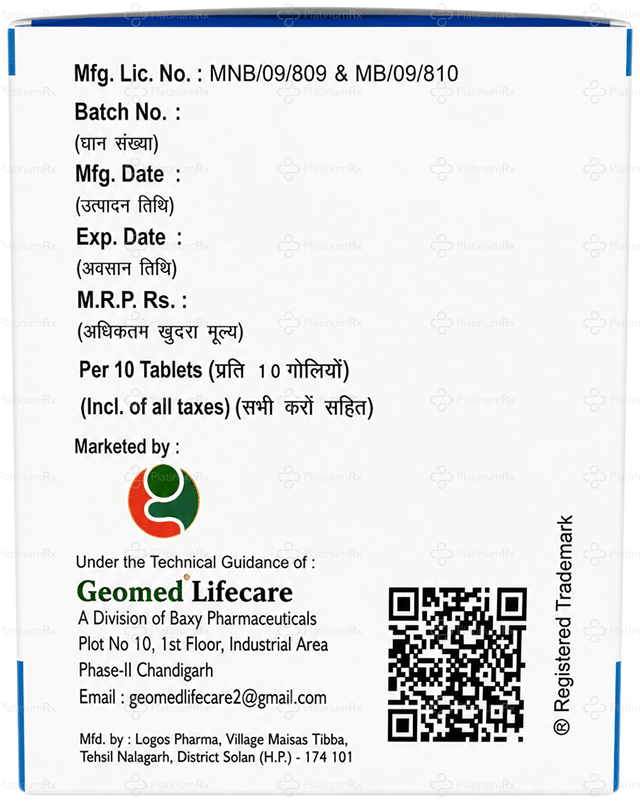 Geogaba 400/10mg Tablet 10s