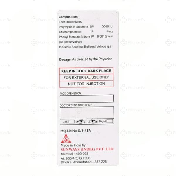 Polychlor 4/5000IU Eye/Ear Drops 5ml