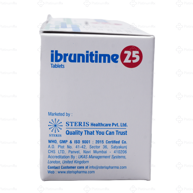 Ibrunitime 25mg Tablet 10s