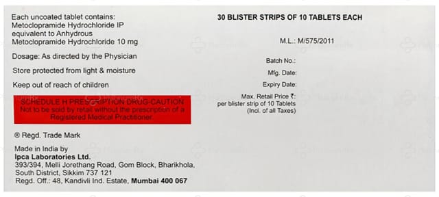 Perinorm 10mg Tablet MD