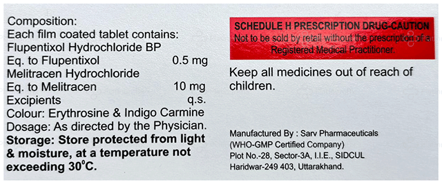 Anxinax 0.5/10mg Tablet 10s