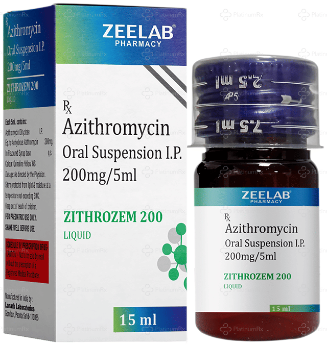 Zithrozem 200mg Oral Suspension 15ml