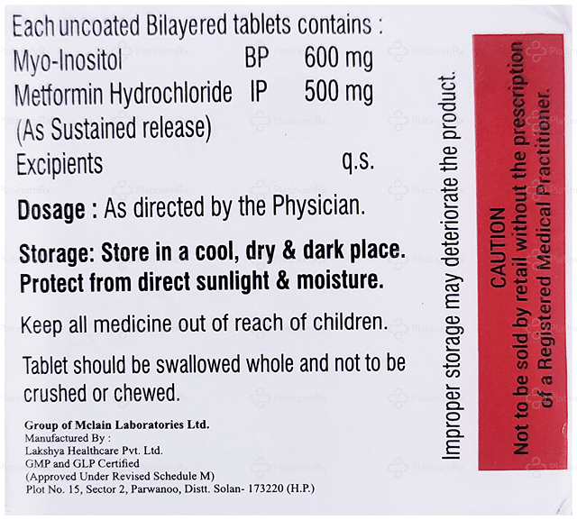 Metovabd 500/600mg Tablet SR 10s