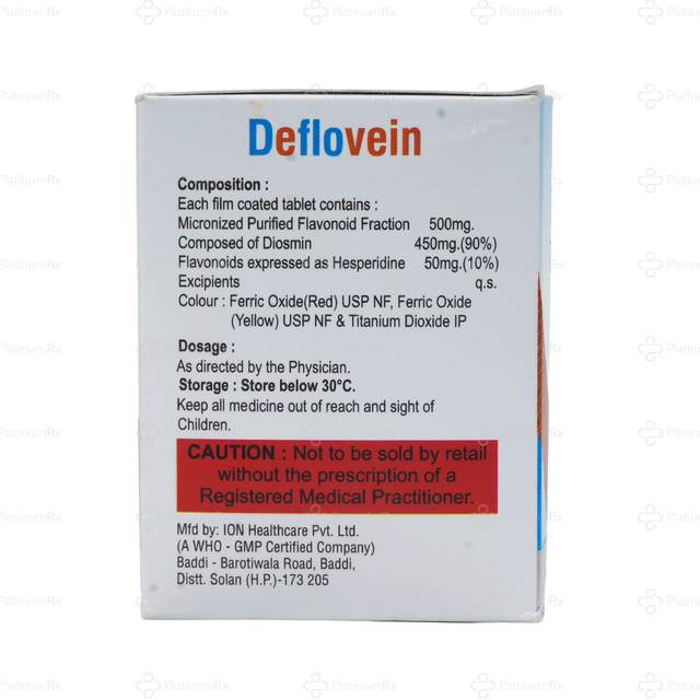 Deflovein 500mg Tablet 10s