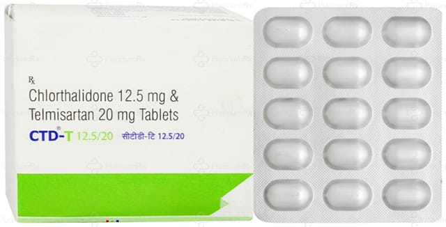 CTD T 12.5/20mg Tablet 15s