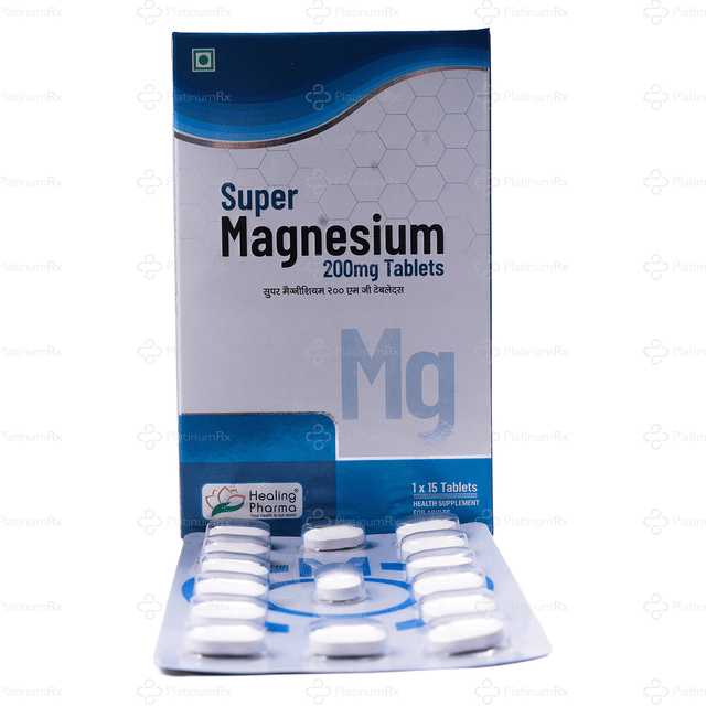 Super Magnesium 200mg Tablet 15s