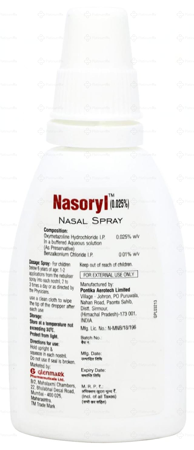 Nasoryl Junior 0.025% Nasal Drop 10ml
