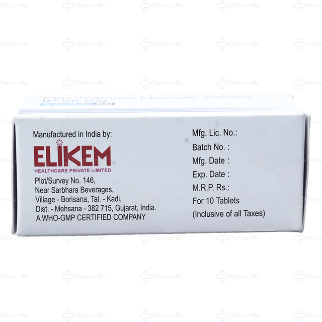 Voxa 50mg Tablet 10s
