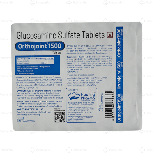 Orthojoint 1500mg Tablet 15s