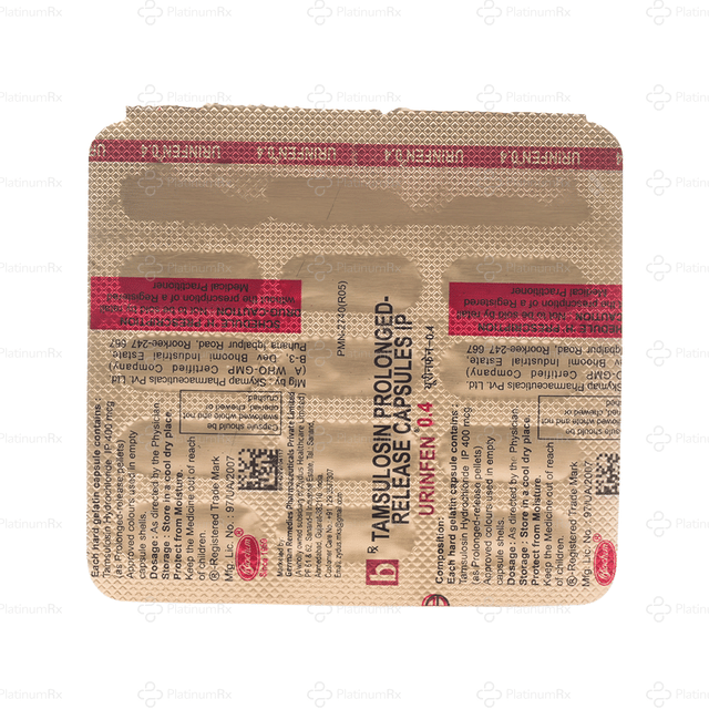 Urinfen 0.4mg Capsule 15s