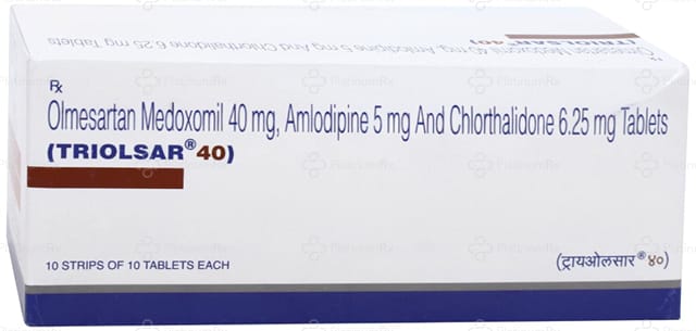 Triolsar 5/6.25/40mg Tablet 10s