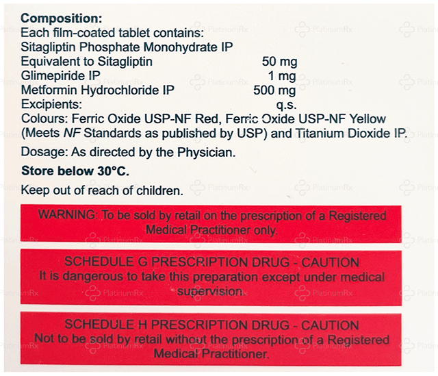 Glimiprex SM 1/500/50mg Tablet 10s