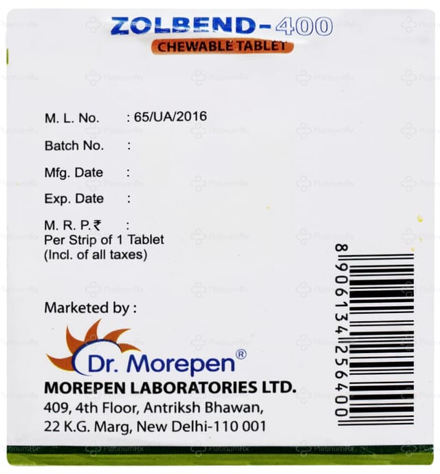 Zolbend Plus 6/400mg Tablet 1s