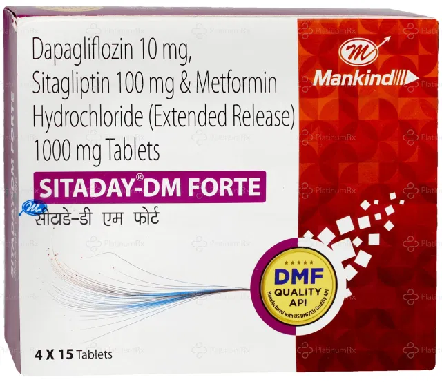 Sitaday DM Forte 10/100/1000mg Tablet 15s