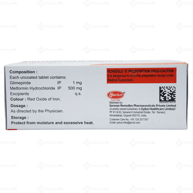 Glimp M 1/500mg Tablet 10s