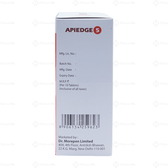 Apiedge 5mg Tablet 10s