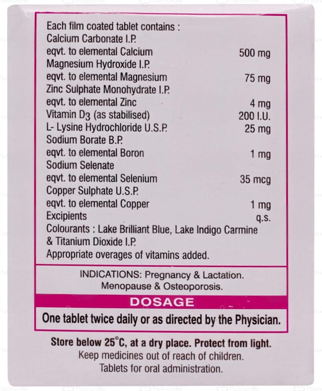 Calcimax 500mg Tablet 30s