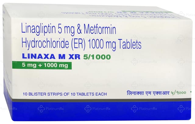 Linaxa M 1000mg/5mg Tablet XR 10s