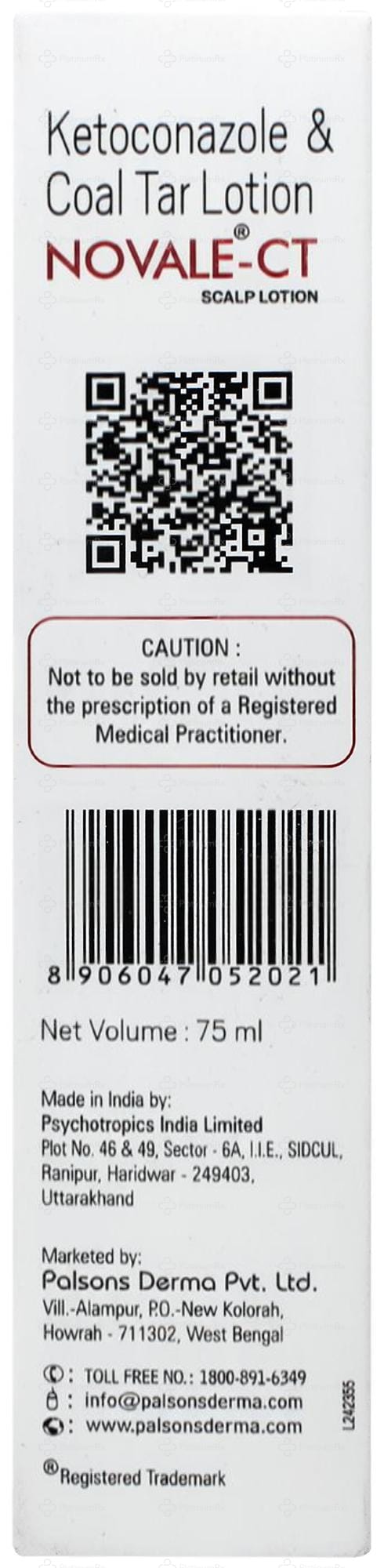 Novale CT Scalp Lotion 75ml