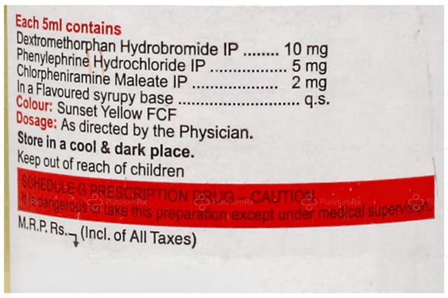 Cof Q D 5/2/10mg Syrup 100ml