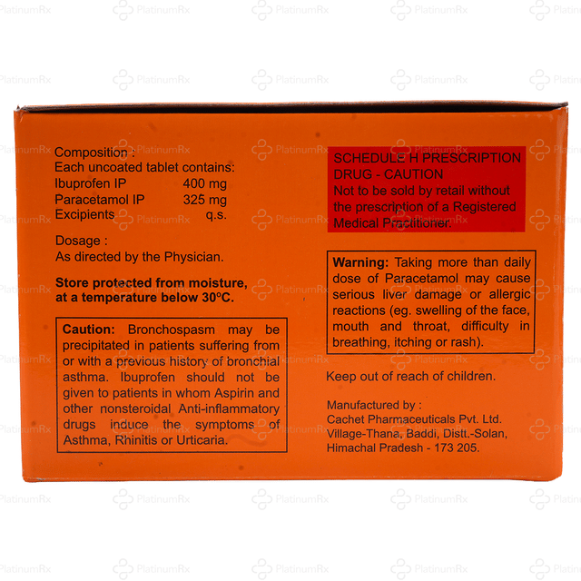 Flexib 325/400mg Tablet 20s