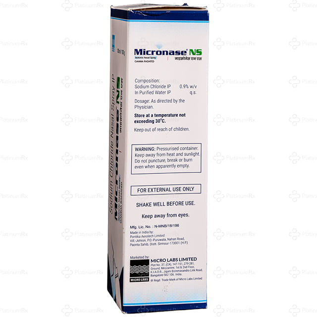 Micronase NS 0.9% Isotonic Nasal Spray 100ml