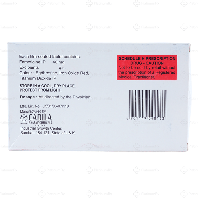 Famonext 40mg Tablet 14s