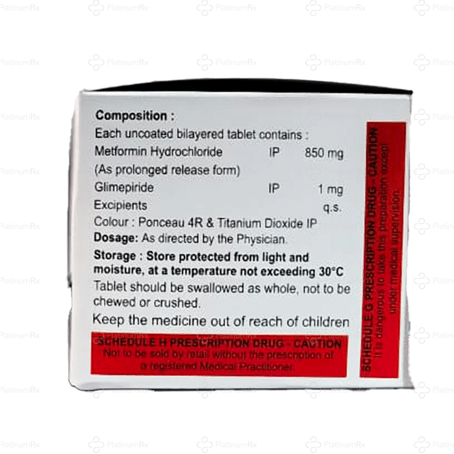 Glimecheck Mf 1/850 Tablet SR 10s