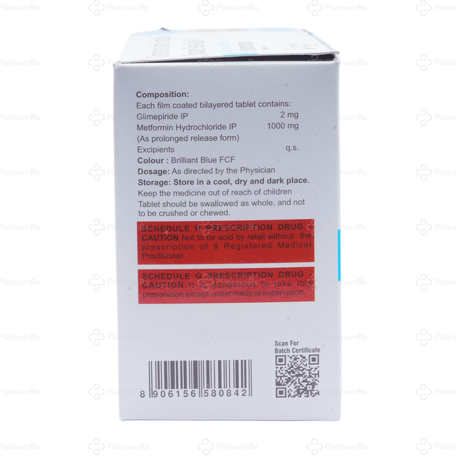 Glycoheal G 1000/2mg Tablet PR 10s