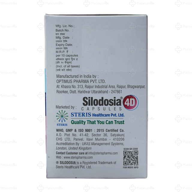 Silodosia 4D 0.5/4mg Capsule 10s