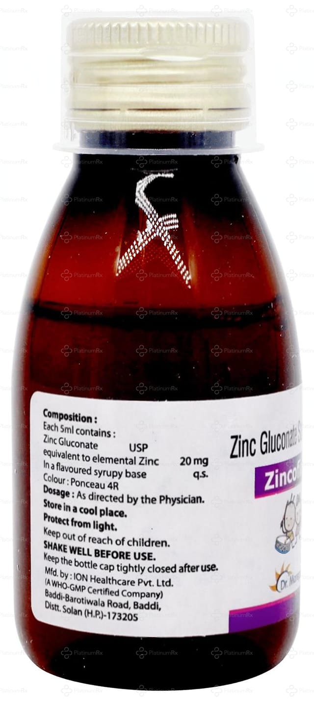 Zincofine 20mg Syrup 60ml
