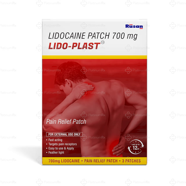 Lido Plast 700mg Pain Relief Patch 3s