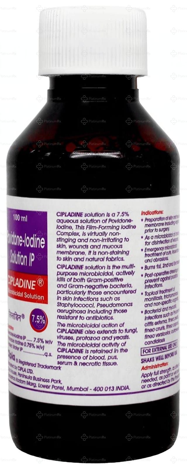 Cipladine 7.5% Solution 100ml