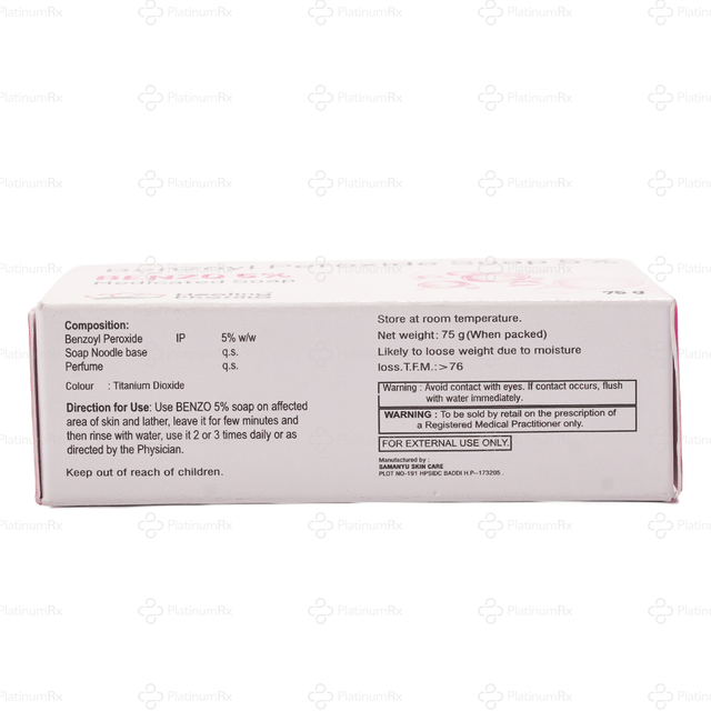 Benzo 5% Soap 75gm
