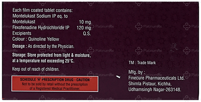 Kastova FX 120/10mg Tablet 10s