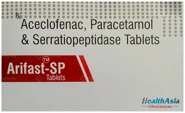Arifast SP 100/325/15mg Tablet 10s