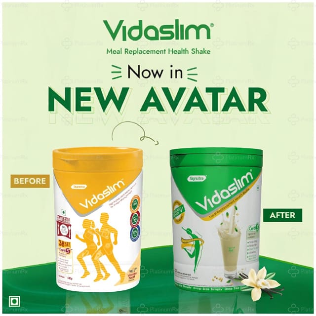 Vidaslim Vanilla Elixir Protein Powder 400gm