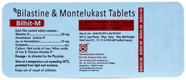 Bilhit M 20/10mg Tablet 10s