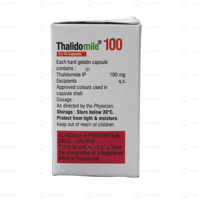 Thalidomile 100mg Capsule 10s