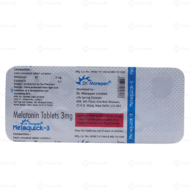 Melaquick 3mg Tablet 10s