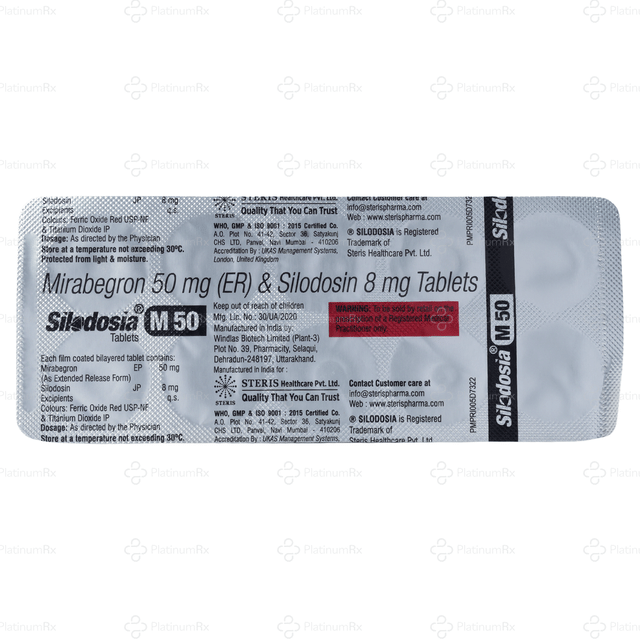 Silodosia M 50/8mg Tablet ER 10s