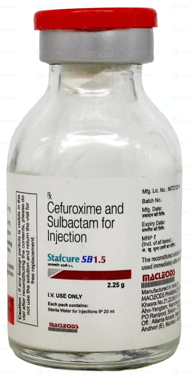 Stafcure SB 1500/750mg Injection 1s