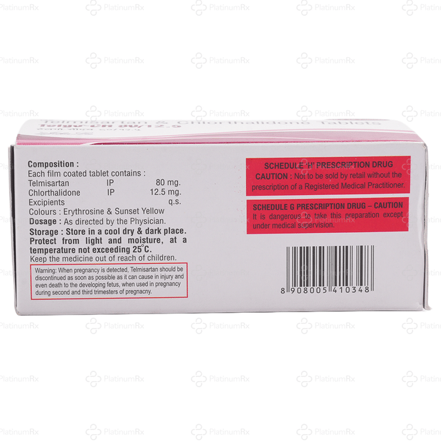 Telgo CH 80/12.5mg Tablet 10s