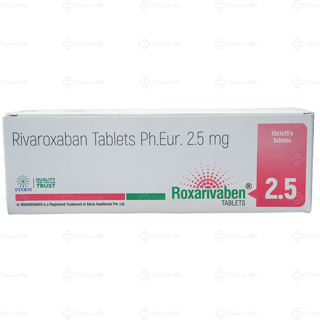 Roxarivaben 2.5mg Tablet 15s